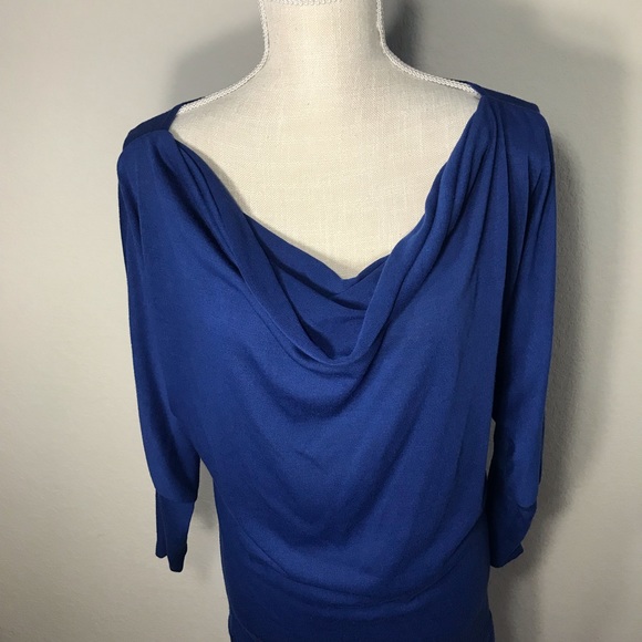 Leggings Queen USA blue long sleeve shirt dress size medium - Picture 2 of 9